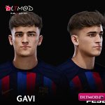 NEW PES 2021 Gavi (FC Barcelona) Face 2023 Update dltmod