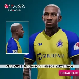 فیس Anderson Talisca برای PES 2021 - آپدیت 2 شهریور 1402