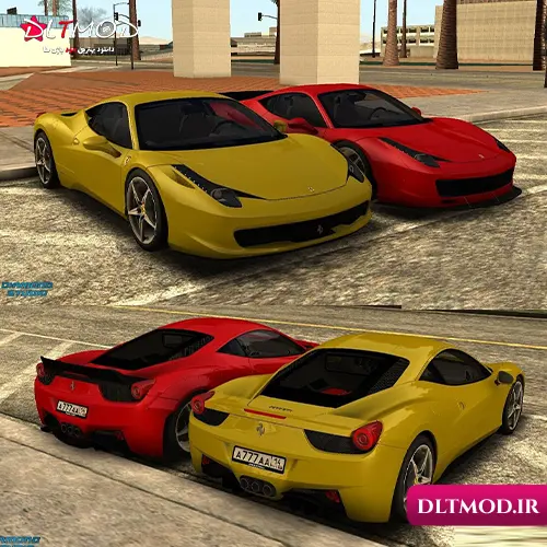 مود ماشین Ferrari 458 برای GTA SAN