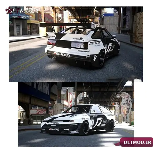 دانلود مود ماشین Toyota Corolla GT-S AE86 [EPM] برای بازی GTA IV - دی ...