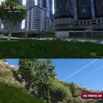 مود Grass Texture Mod یا چمن طبیعی تر برای بازی GTA V