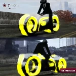 مود موتور Motorcycle from Tron برای gta IV