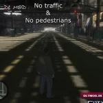 مود بدون ترافیک یا No traffic and no pedestrians برای بازی GTA IV