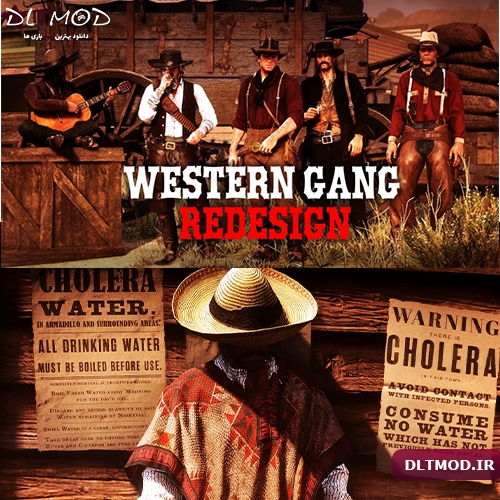 مود خشن تر شدن یا Western Gang Redesign V1.0 برای بازی RDR2