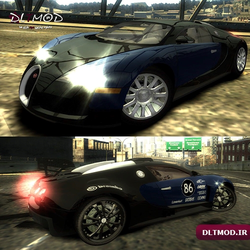 مود ماشین 2006 Bugatti EB16.4 Veyron برای بازی NFS 2005