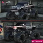 مود ماشین Monster Truck Extreme Offroad برای GTA San Andreas