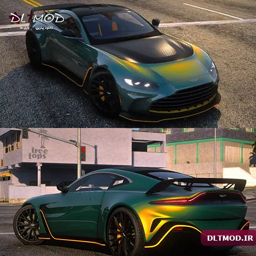 مود ماشین 2023 Aston Martin Vantage 1.0 برای بازی GTA V