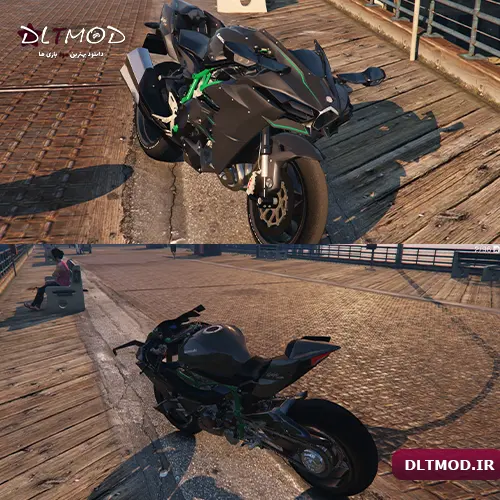 مود موتور Kawasaki Ninja H2/H2R 3.1 برای بازی GTA V