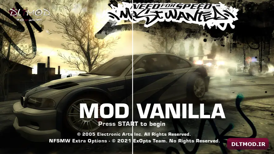 NFSMW mod Upscaled HUD for NFS 2005 game dltmod