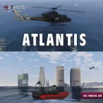 مود شهر زیر آب + Tsunami + Atlantis Mod برای بازی GTA V