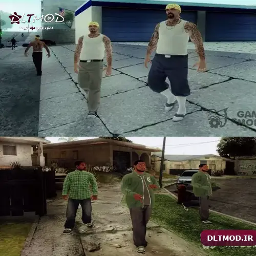 پک 300 اسکین HD برای بازی GTA San Andreas