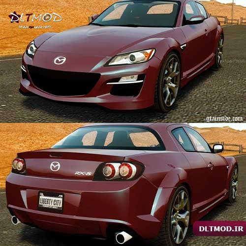 مود ماشین Mazda RX-8 R3 2011 برای بازی GTA IV