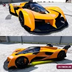 مود ماشین McLaren Solus GT 1.1 برای بازی GTA V