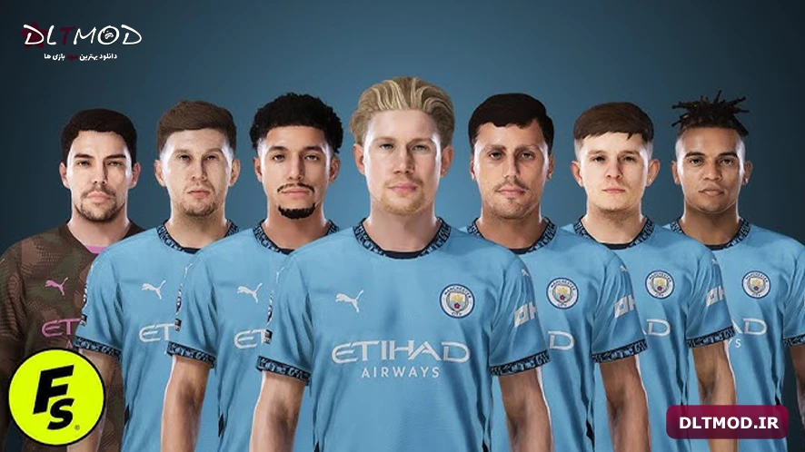 فیس پک منچستر سیتی 2025 برای PES 2021