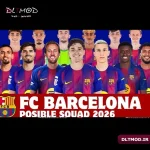 فیس پک Barcelona 2026 برای PES 2021