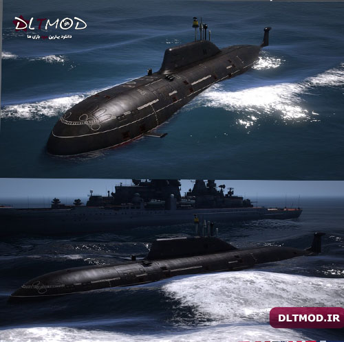 مود زیردریایی Akula Class Submarine Russian Navy برای GTA V