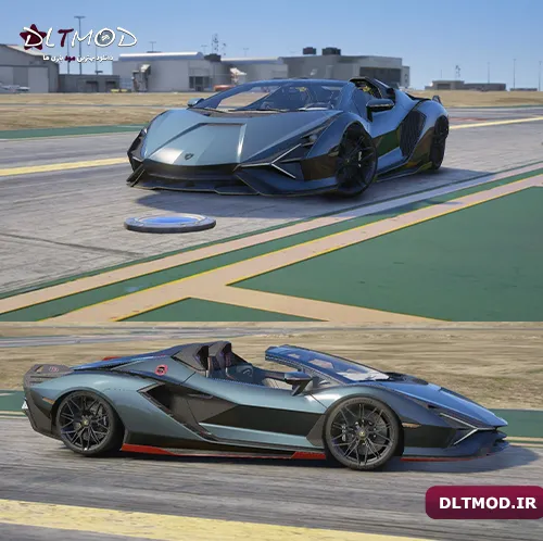 مود ماشین Lamborghini Sian Roadster برای GTA V