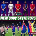 مود استایل بدن جدید 2025 برای PES 2021