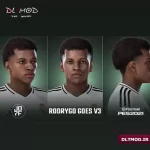 فیس Rodrygo Goes برای PES 2021