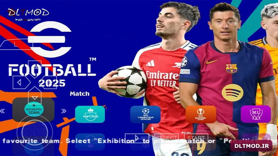 بازی اندروید eFootball 2025 PSP