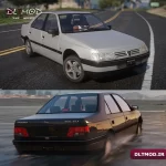 مود ماشین پژو 405 (Peugeot 405 GLX) برای GTA V