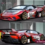 مود لامبورگینی هوراکان میلیونی روی رینگ‌ های Forg برای GTA V