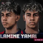 مود فیس Lamine Yamal برای PES 2021 و Pes 2018 – فروردین 1405