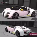 مود ماشین بوگاتی ویرون ویتس NIKKE Doro برای GTA V