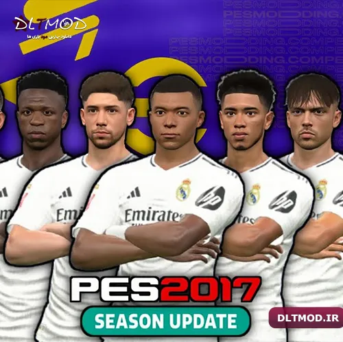 فیس پک Real Madrid 2025 برای PES 2017