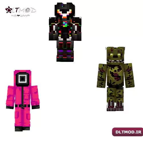 مود پک 7 عدد اسکین خفن ماینکرفت برای تمامی نسخه های ماینکرفت