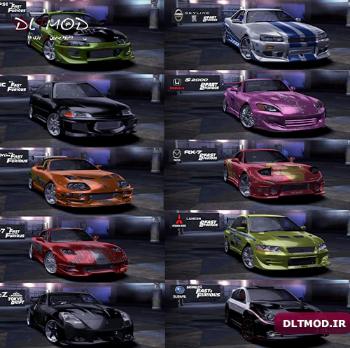 مود پک ماشین سریع و خشمگین برای نید فور اسپید کربن