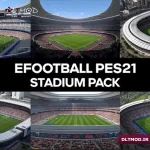 استادیوم پک سرور Big Pack 2025 برای PES 2021