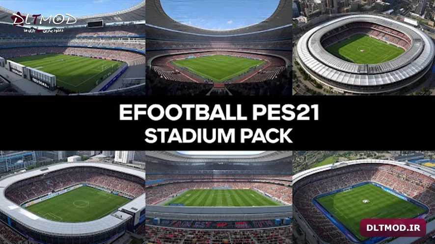 استادیوم پک سرور Big Pack 2025 برای PES 2021