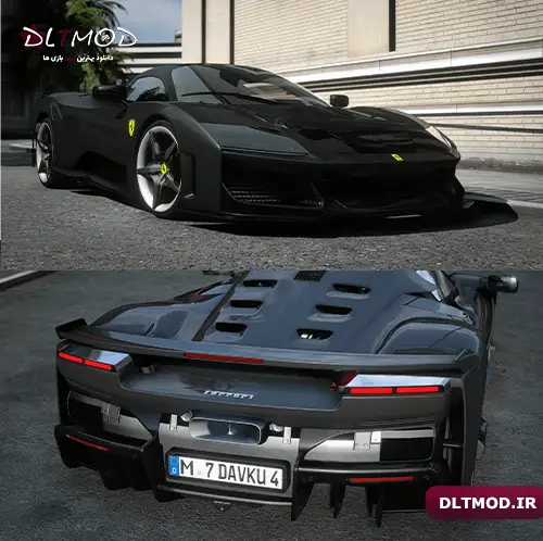 مود ماشین Ferrari F80 Full Carbon Exposed برای GTA V