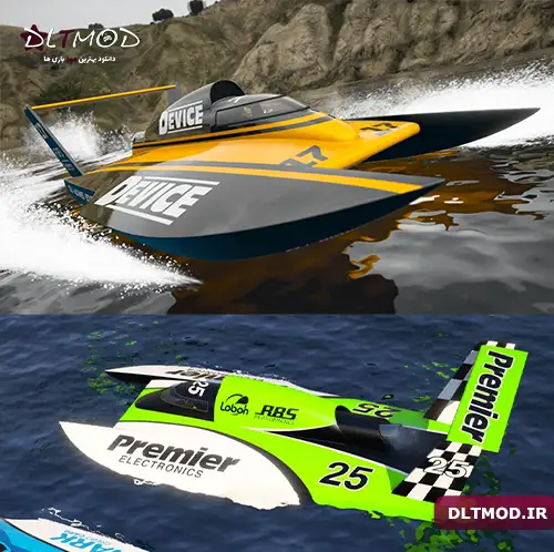 مود قایق مسابقه ای Seaspray برای GTA V